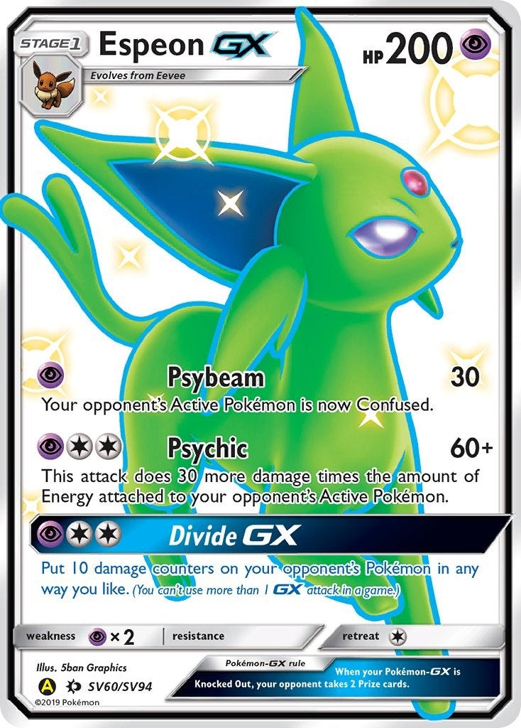 Image for Espeon GX (Hidden Fates: Shiny Vault) (SV60/SV94) - Pokemon