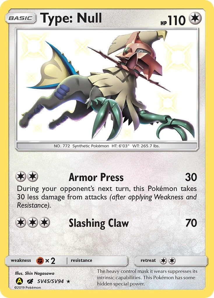 Image for Type: Null (Hidden Fates: Shiny Vault) (SV45/SV94) - Pokemon