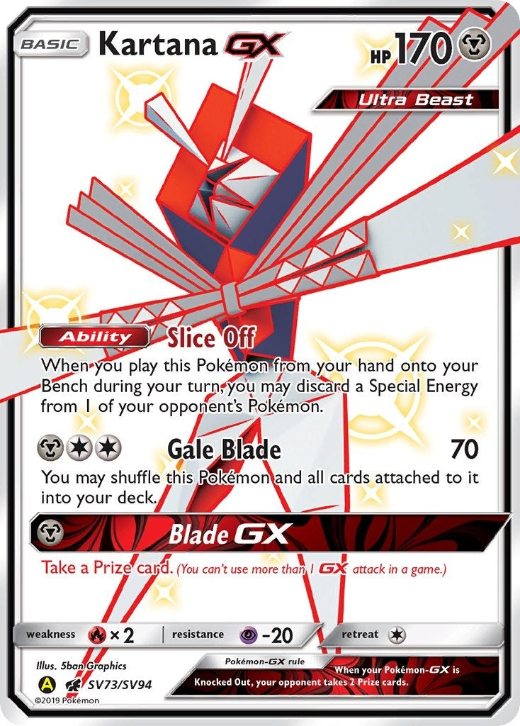Image for Kartana GX (Hidden Fates: Shiny Vault) (SV73/SV94) - Pokemon