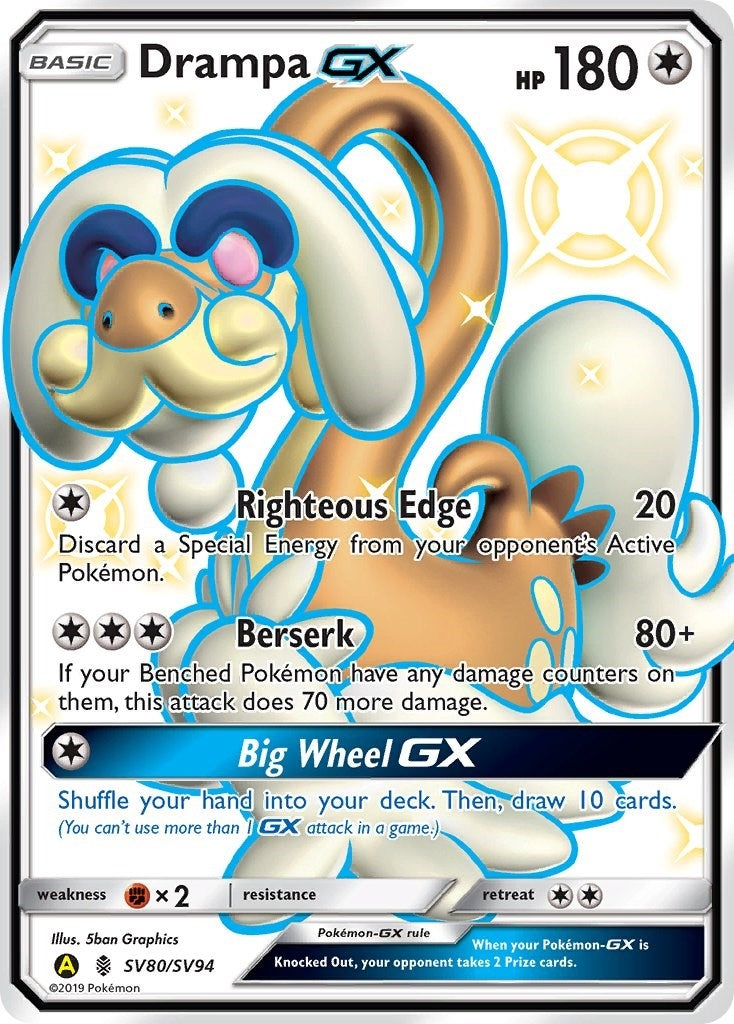 Image for Drampa GX (Hidden Fates: Shiny Vault) (SV80/SV94) - Pokemon