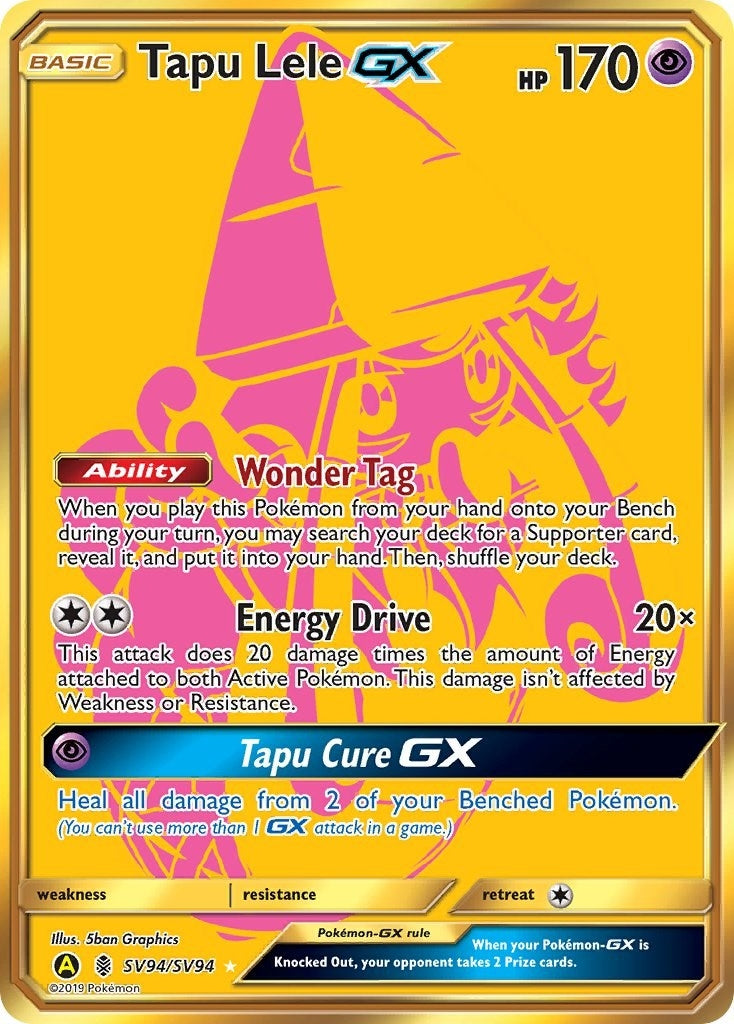 Image for Tapu Lele GX (Hidden Fates: Shiny Vault) (SV94/SV94) - Pokemon