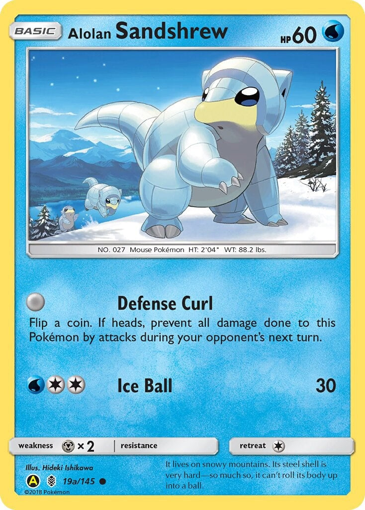 Image for Alolan Sandshrew - 19a/145 (Alternate Art Promos) (019a/145) - Pokemon
