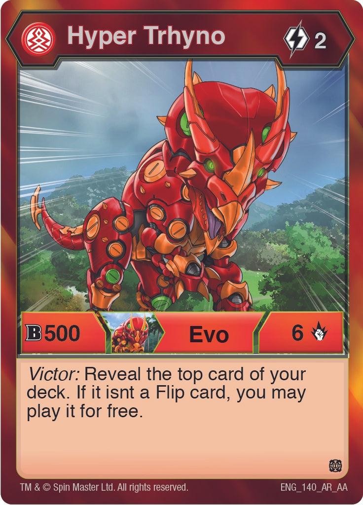 Image for Hyper Trhyno (140) (Age of Aurelus) (140) - Bakugan TCG