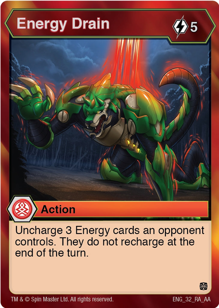 Image for Energy Drain (Age of Aurelus) (32) - Bakugan TCG