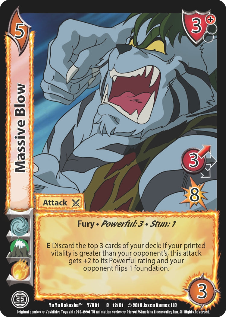 Image for Massive Blow (Yu Yu Hakusho) (12) - UniVersus
