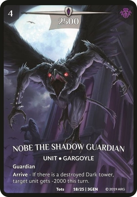 Image for Nobe the Shadow Guardian (Expansion Pack 1: Generations) (18/25 | 3GEN) - Argent Saga TCG