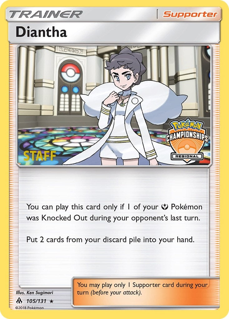 Image for Diantha - 105/131 (Regional Championships) [Staff] (League & Championship Cards) (105/131) - Pokemon