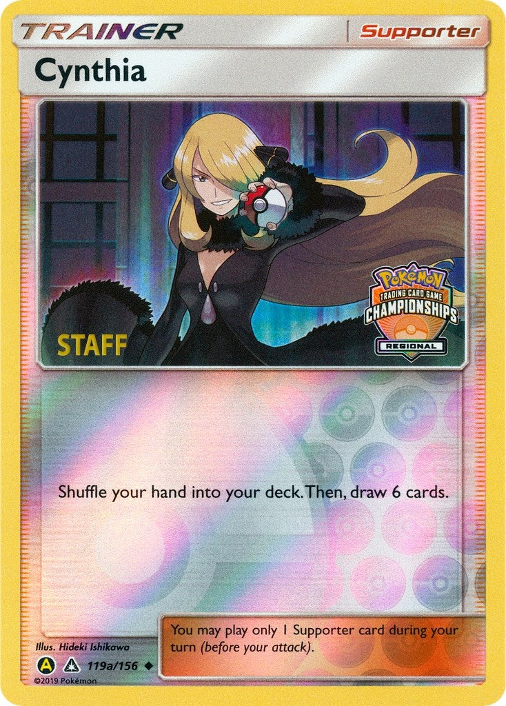 Image for Cynthia - 119a/156 (Regional Championships) [Staff] (League & Championship Cards) (119a/156) - Pokemon