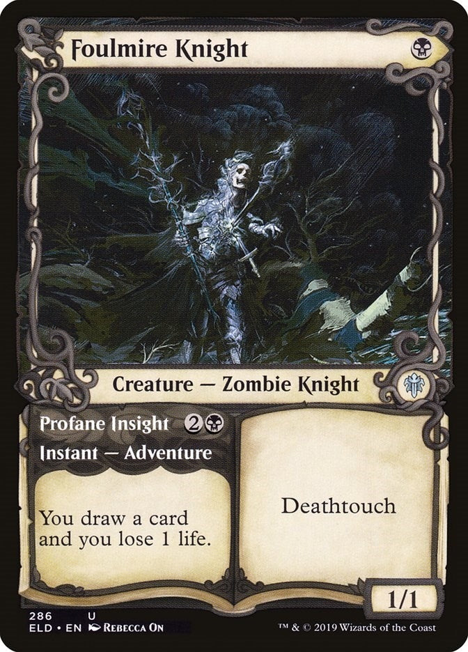 Image for Foulmire Knight (Showcase) (Throne of Eldraine) (286) - Magic: The Gathering