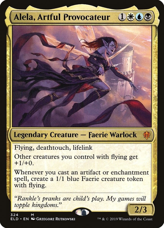 Image for Alela, Artful Provocateur (Throne of Eldraine) (324) - Magic: The Gathering