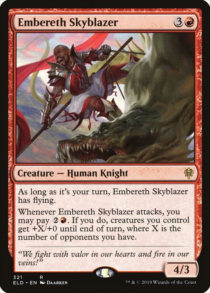 Image for Embereth Skyblazer (Throne of Eldraine) (321) - Magic: The Gathering