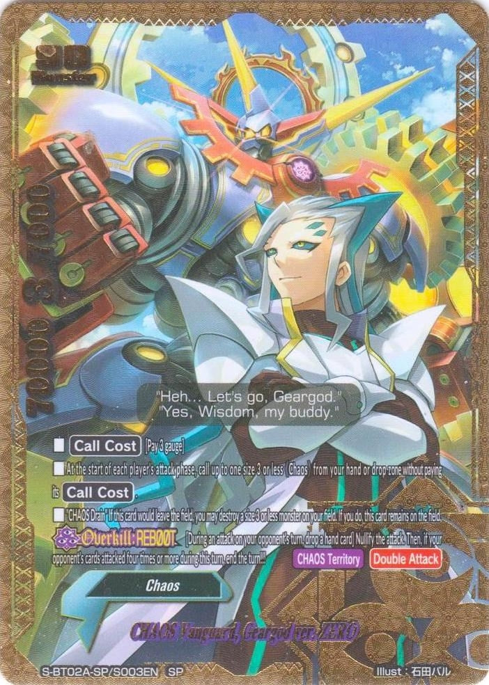 Image for CHAOS Vanguard, Geargod ver. ZERO (SP) (Blazing Overclash) (S-BT02A-SP/S003EN) - Future Card BuddyFight