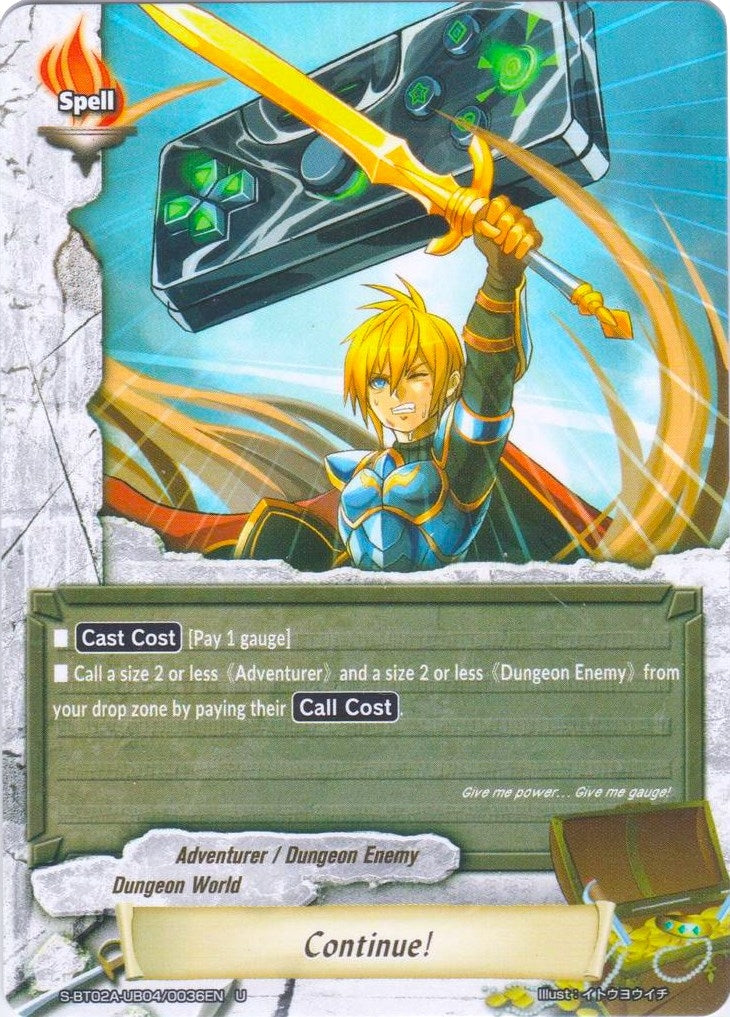Image for Continue! (Blazing Overclash) (S-BT02A-UB04/0036EN) - Future Card BuddyFight