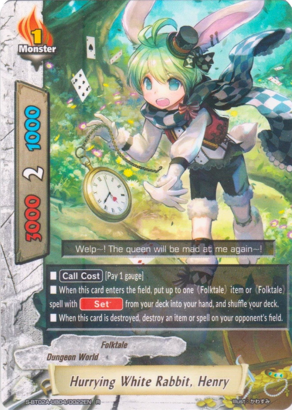 Image for Hurrying White Rabbit, Henry (Blazing Overclash) (S-BT02A-UB04/0022EN) - Future Card BuddyFight