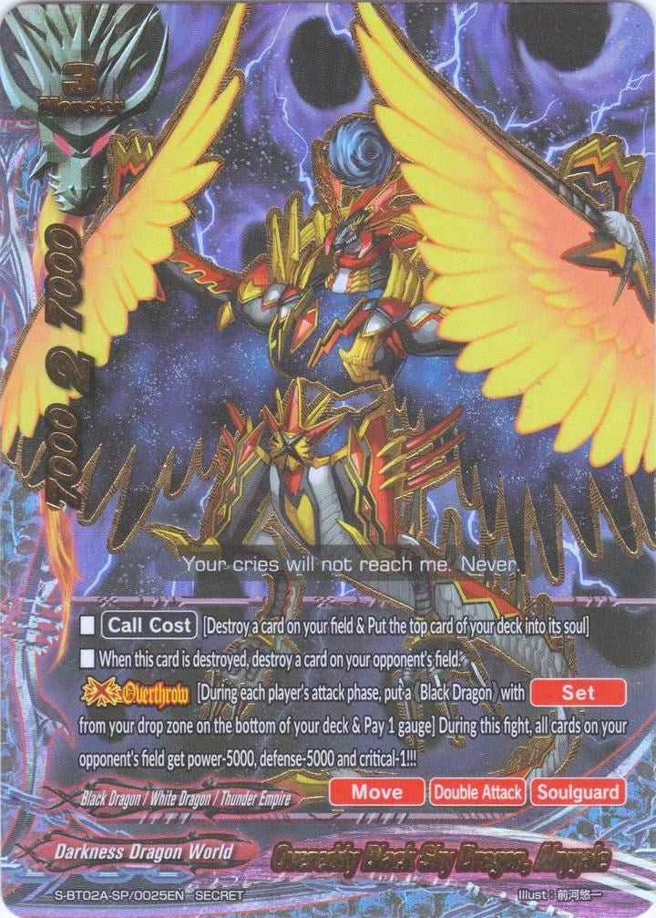 Image for Overeddy Black Sky Dragon, Abygale (Blazing Overclash) (S-BT02A-SP/0025EN) - Future Card BuddyFight