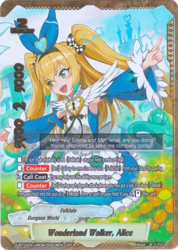 Image for Wonderland Walker, Alice (SP) (Blazing Overclash) (S-BT02A-UB04/S003EN) - Future Card BuddyFight