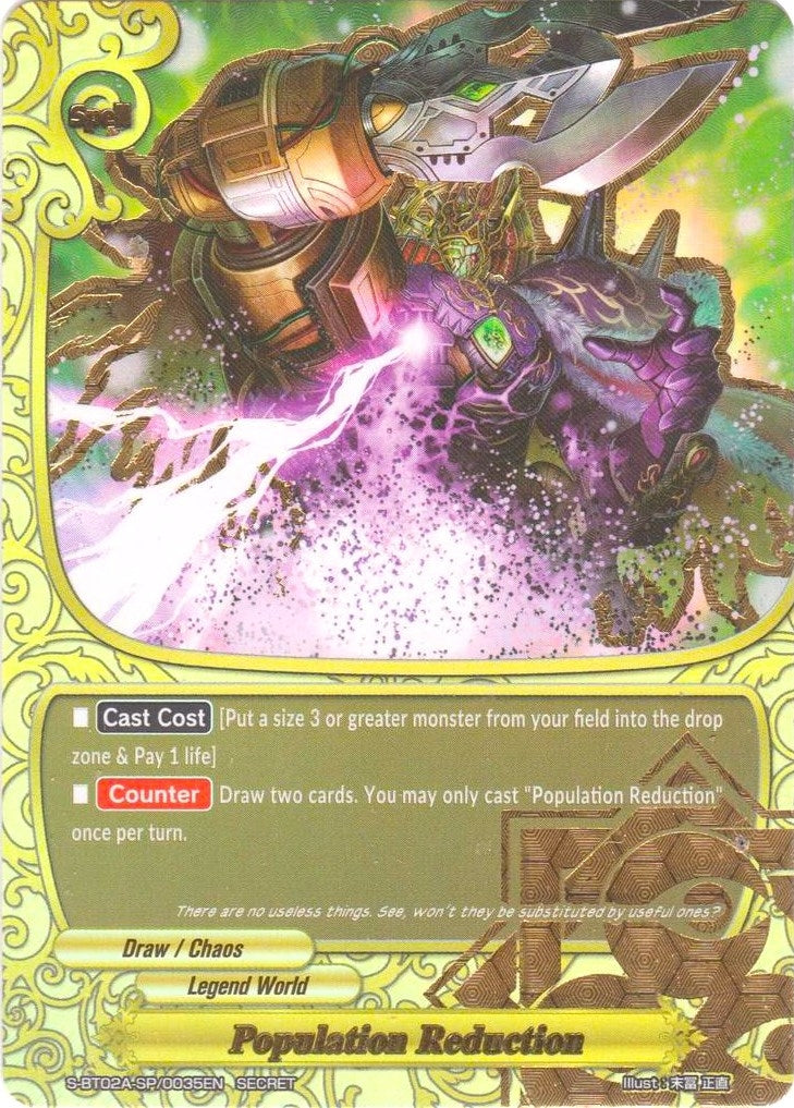 Image for Population Reduction (Blazing Overclash) (S-BT02A-SP/0035EN) - Future Card BuddyFight