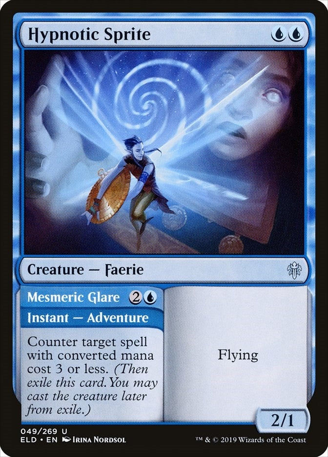 Image for Hypnotic Sprite (Throne of Eldraine) (49) - Magic: The Gathering