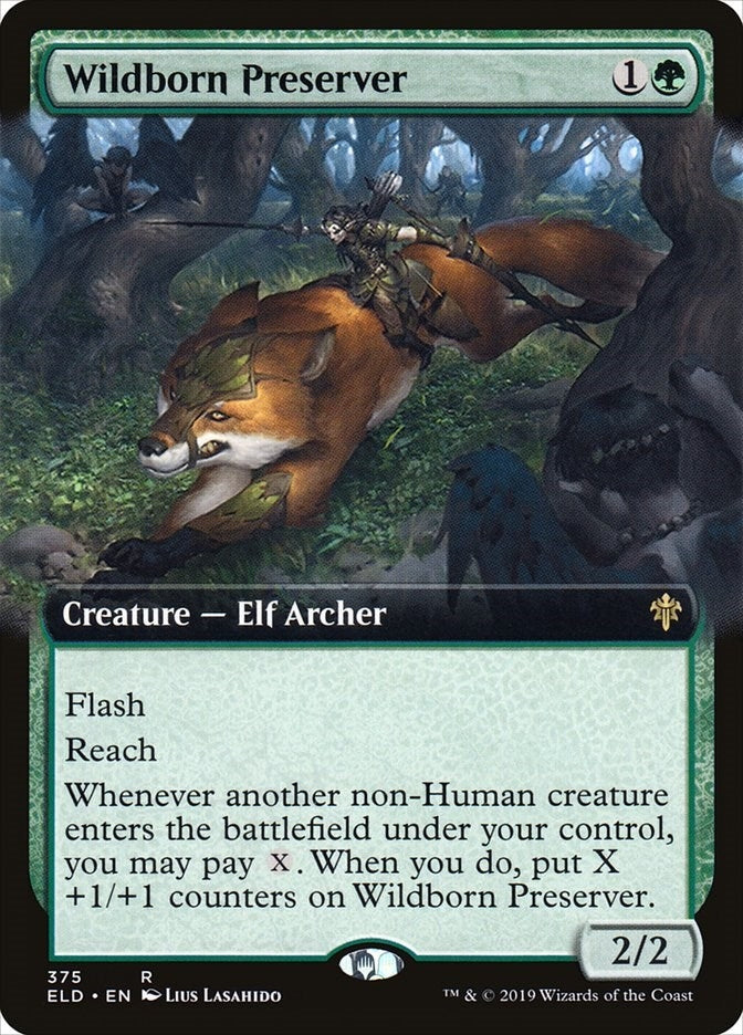 Image for Wildborn Preserver (Extended Art) (Throne of Eldraine) (375) - Magic: The Gathering