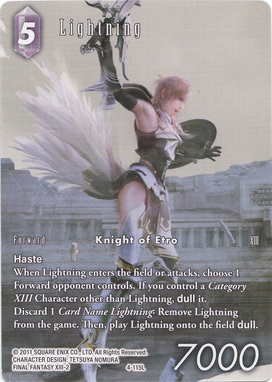 Image for Lightning - 4-115L (Full Art) (Deck Exclusive Cards) (4-115L) - Final Fantasy TCG