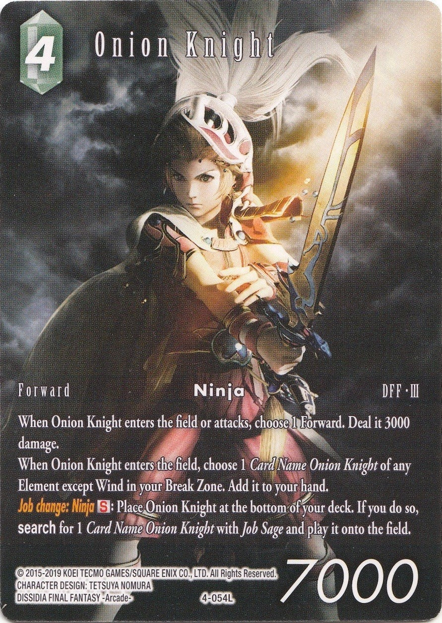 Image for Onion Knight - 4-054L (Full Art) (Deck Exclusive Cards) (4-054L) - Final Fantasy TCG