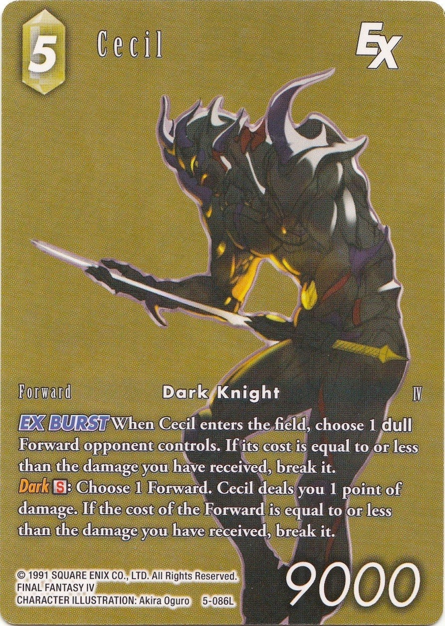Image for Cecil EX - 5-086L (Full Art) (Deck Exclusive Cards) (5-086L) - Final Fantasy TCG