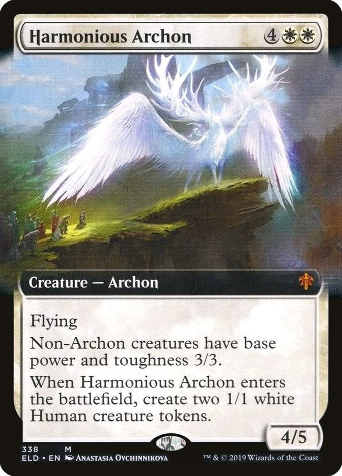 Image for Harmonious Archon (Extended Art) (Throne of Eldraine) (338) - Magic: The Gathering