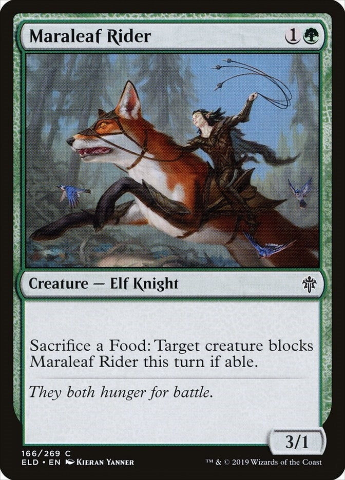Image for Maraleaf Rider (Throne of Eldraine) (166) - Magic: The Gathering