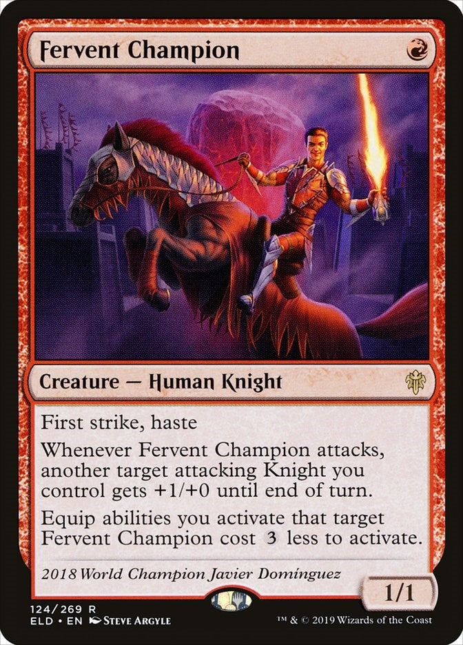 Image for Fervent Champion (Throne of Eldraine) (124) - Magic: The Gathering