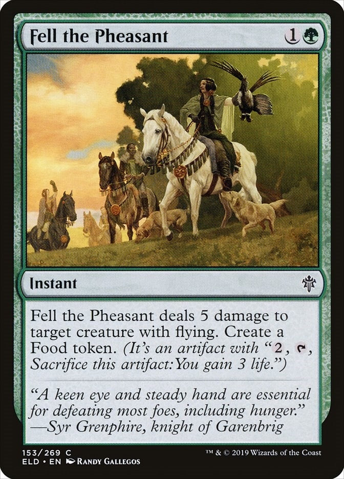 Image for Fell the Pheasant (Throne of Eldraine) (153) - Magic: The Gathering