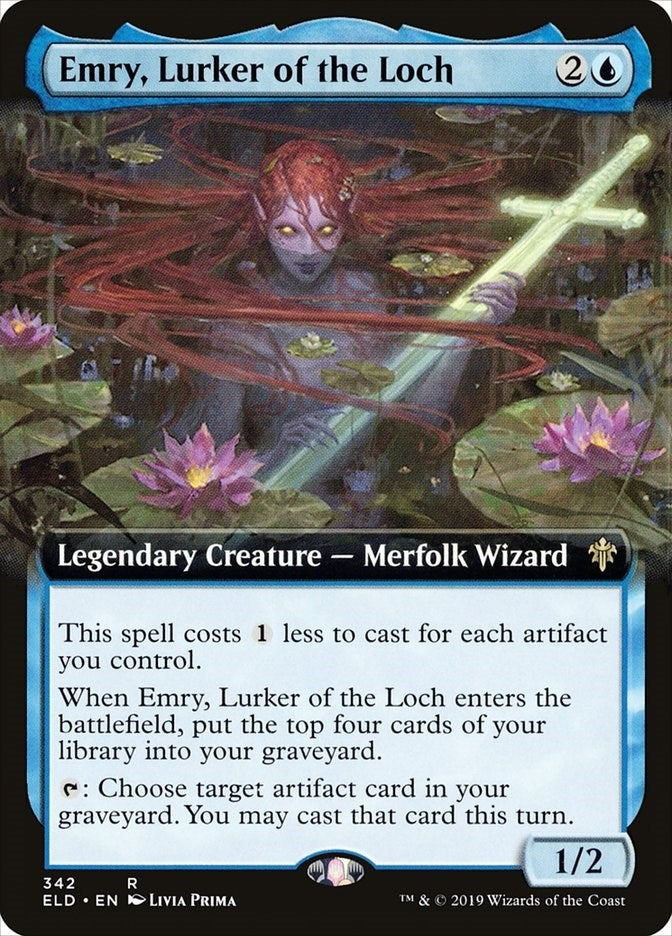Image for Emry, Lurker of the Loch (Extended Art) (Throne of Eldraine) (342) - Magic: The Gathering