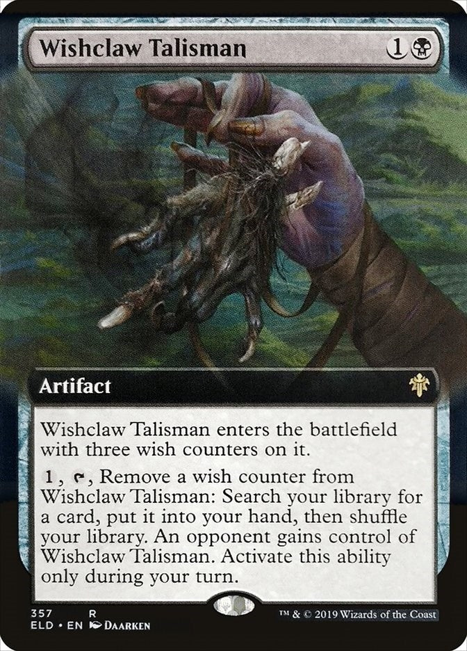 Image for Wishclaw Talisman (Extended Art) (Throne of Eldraine) (357) - Magic: The Gathering
