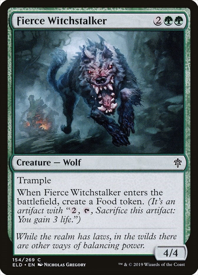 Image for Fierce Witchstalker (Throne of Eldraine) (154) - Magic: The Gathering