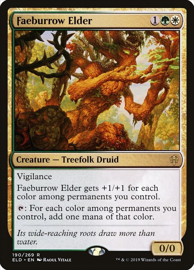 Image for Faeburrow Elder (Throne of Eldraine) (190) - Magic: The Gathering