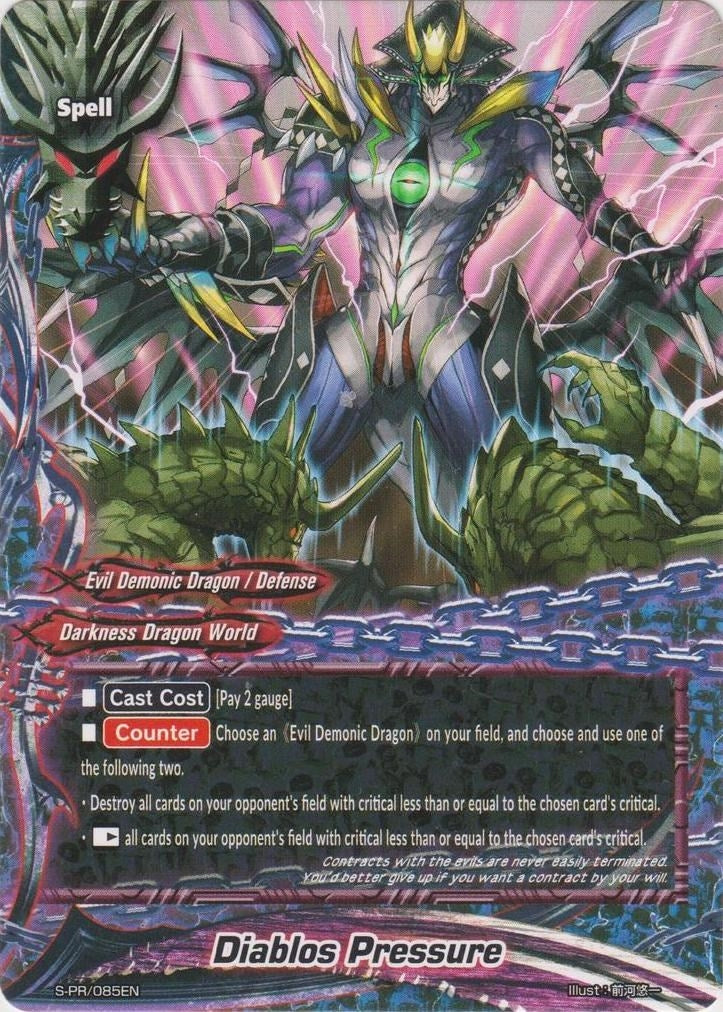 Image for Diablos Pressure (S-Promo Cards) (S-PR/085EN) - Future Card BuddyFight