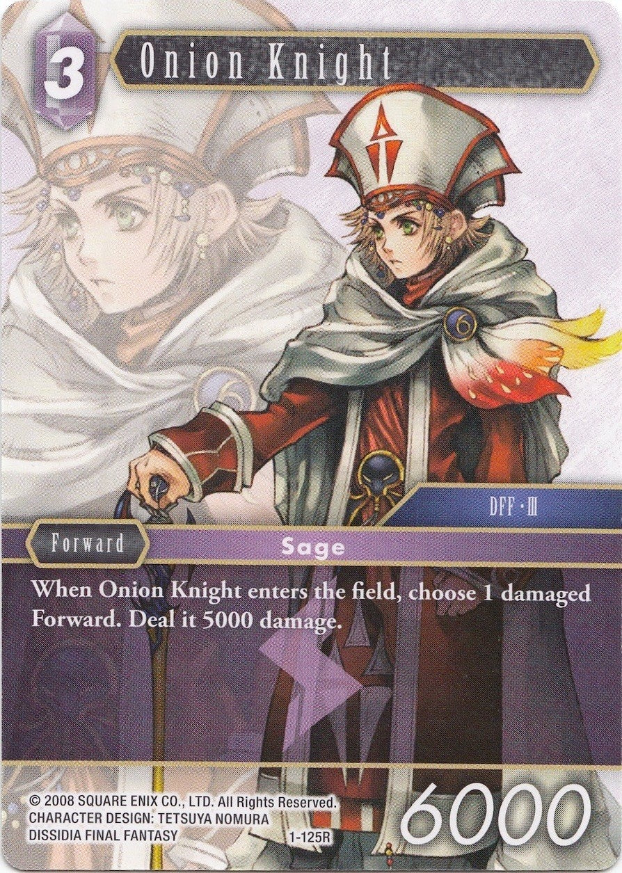 Image for Onion Knight (Sage) - 1-125R (Deck Exclusive Cards) (1-125R) - Final Fantasy TCG