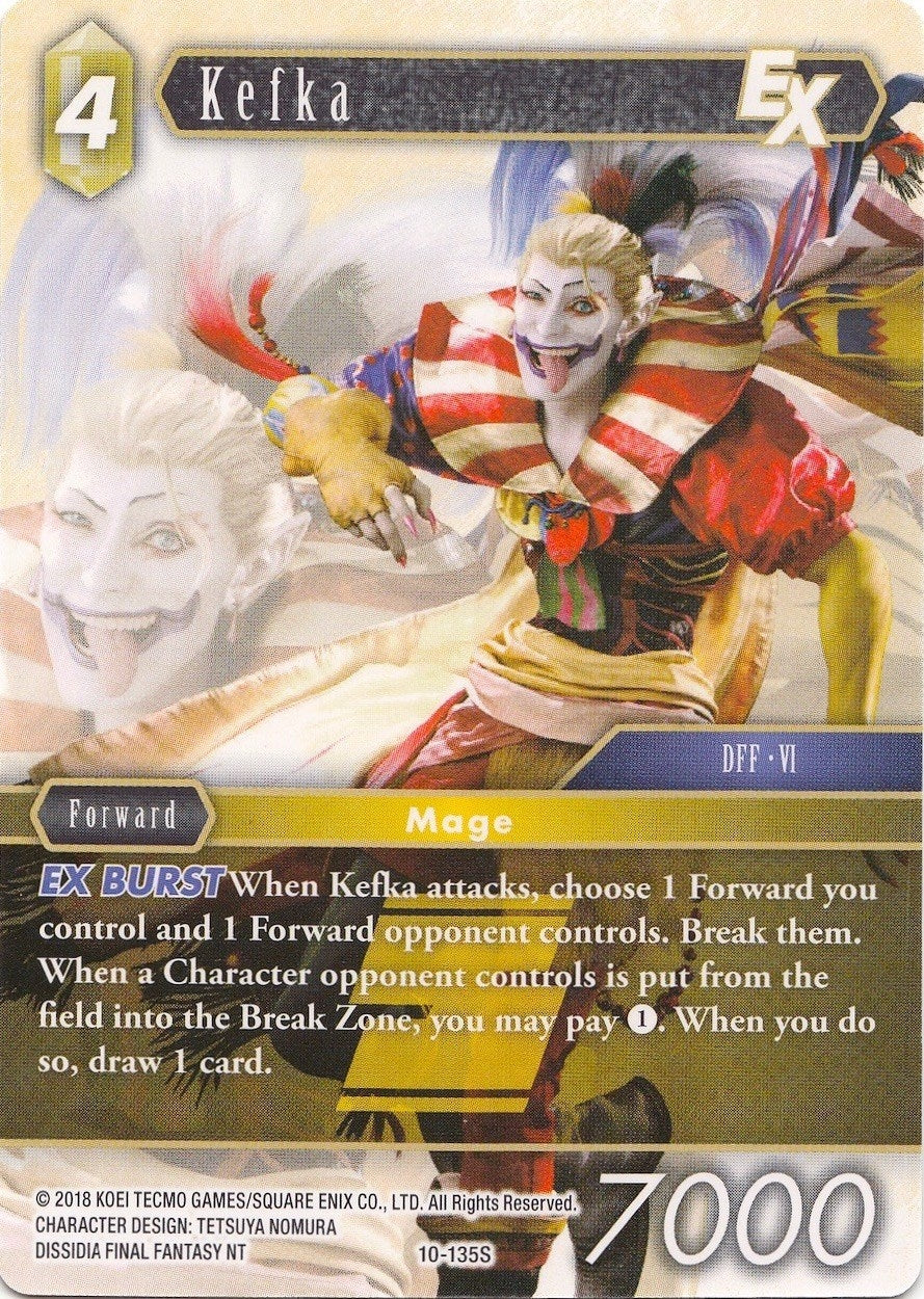 Image for Kefka EX (Starter) (Opus X) (10-135S) - Final Fantasy TCG