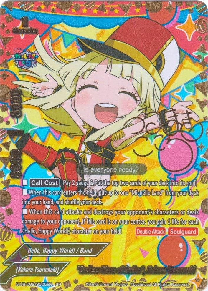Image for "Endless Wave of Smiles", Kokoro Tsurumaki (SP) (BanG Dream! Girls Band Party! PICO) (S-UB-C02/S005EN) - Future Card BuddyFight
