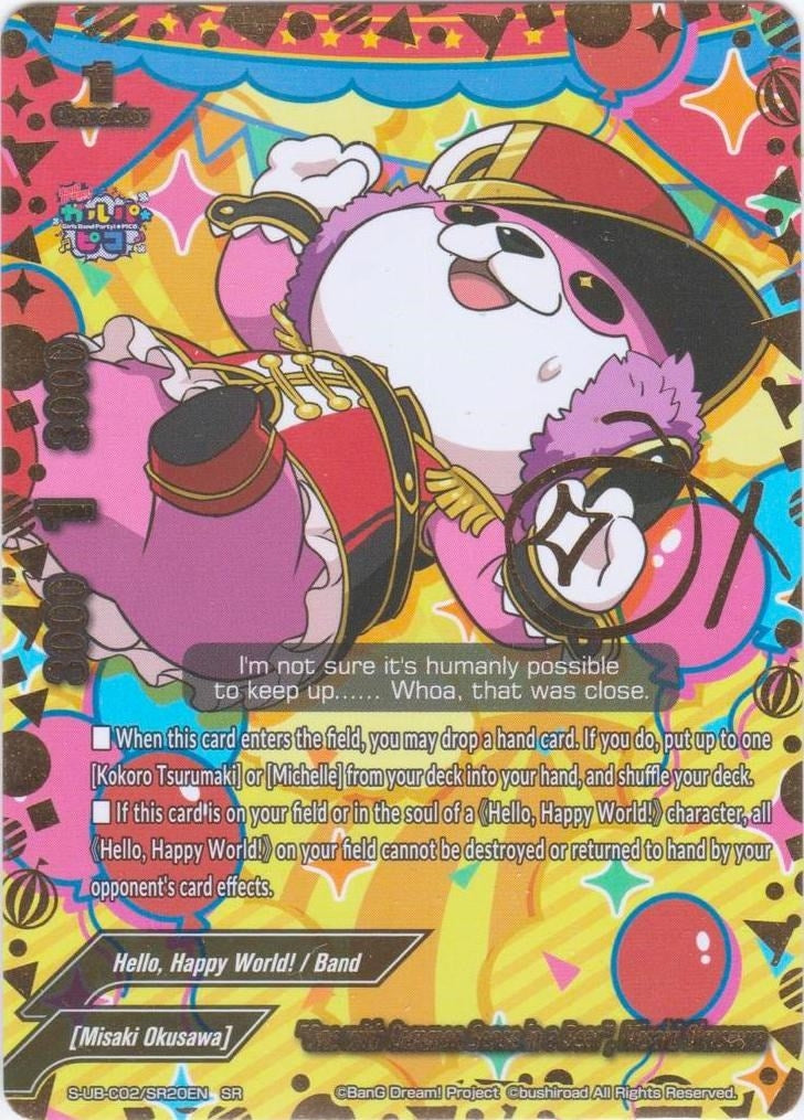 Image for "One with Common Sense in a Bear", Misaki Okusawa (SR) (BanG Dream! Girls Band Party! PICO) (S-UB-C02/SR20EN) - Future Card BuddyFight