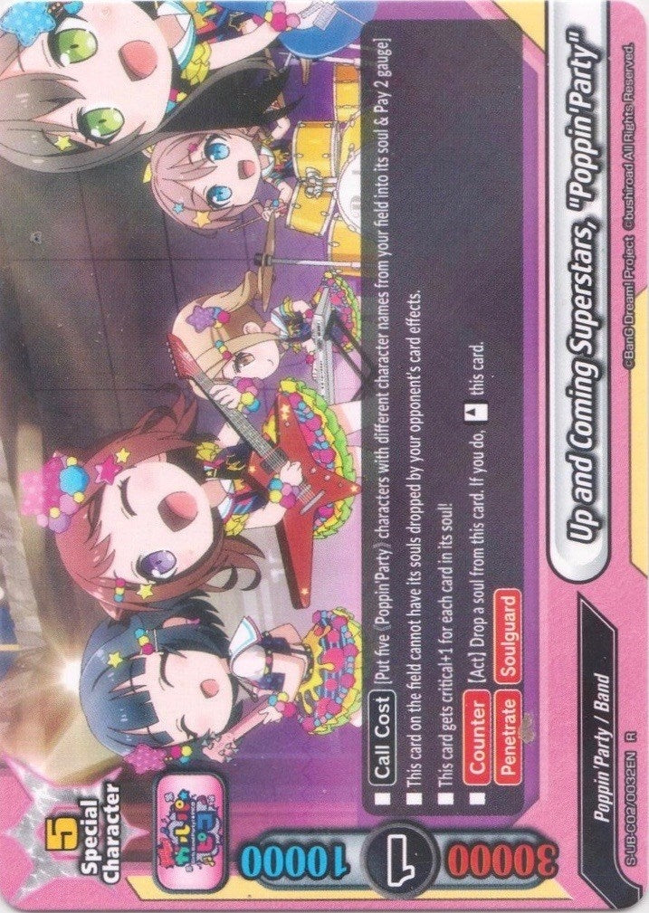 Image for Up and Coming Superstars, "Poppin'Party" (BanG Dream! Girls Band Party! PICO) (S-UB-C02/0032EN) - Future Card BuddyFight