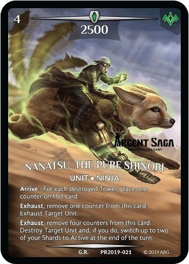 Image for Nanatsu, The Pure Shinobi (Full Art) (Argent Saga Championship - Stamped) (Argent Saga Promos) (PR2019-021) - Argent Saga TCG