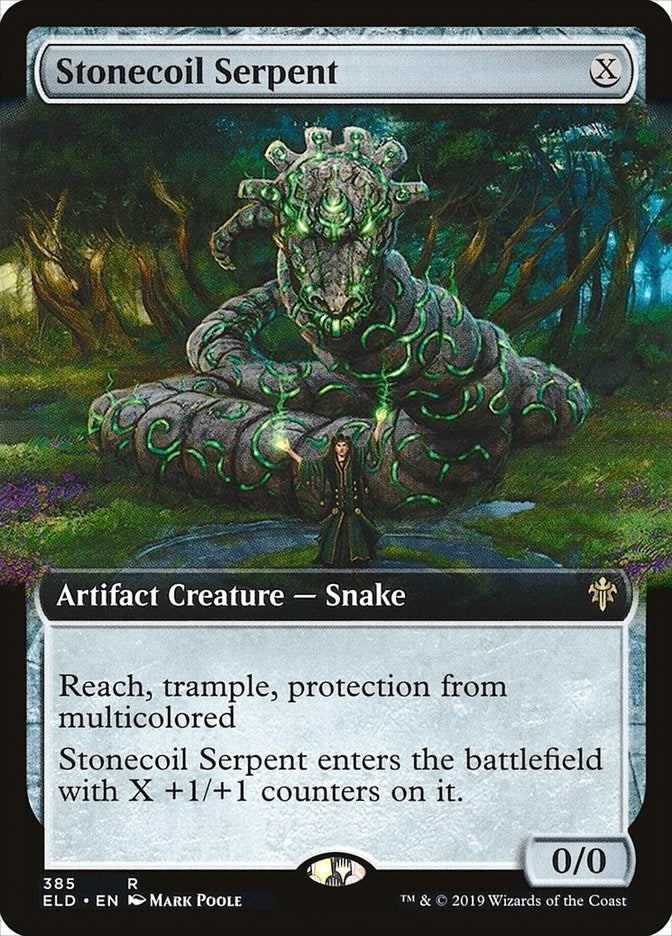 Image for Stonecoil Serpent (Extended Art) (Throne of Eldraine) (385) - Magic: The Gathering