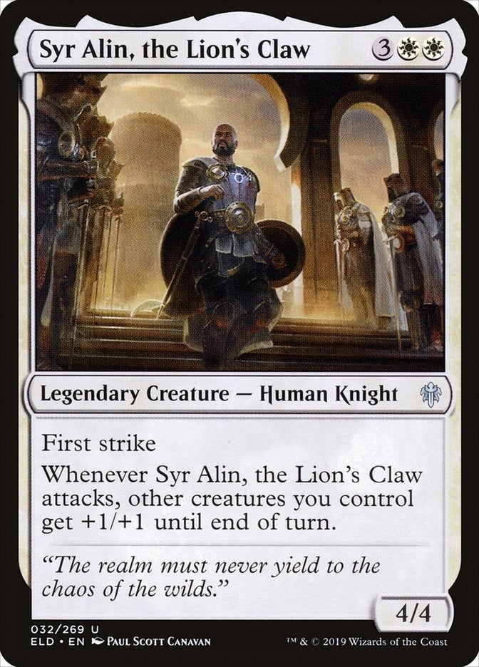 Image for Syr Alin, the Lion's Claw (Throne of Eldraine) (32) - Magic: The Gathering