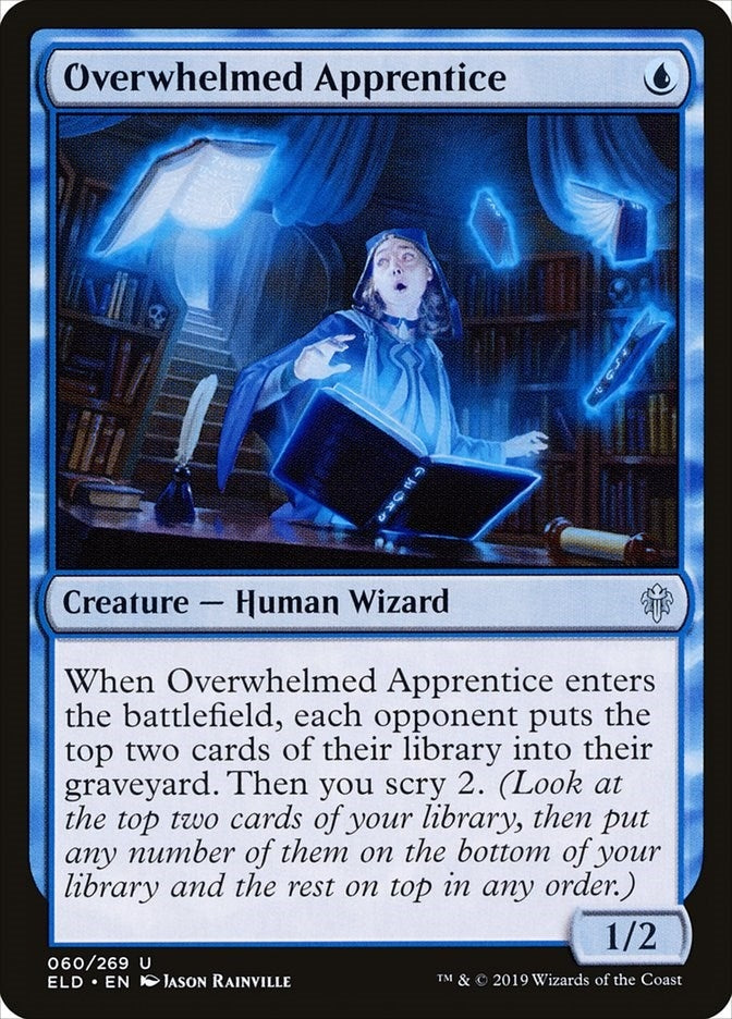Image for Overwhelmed Apprentice (Throne of Eldraine) (60) - Magic: The Gathering
