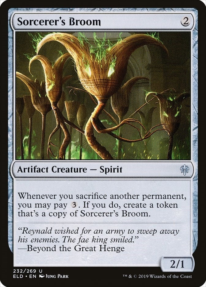 Image for Sorcerer's Broom (Throne of Eldraine) (232) - Magic: The Gathering