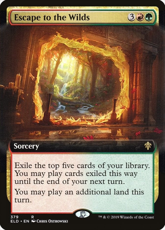 Image for Escape to the Wilds (Extended Art) (Throne of Eldraine) (379) - Magic: The Gathering