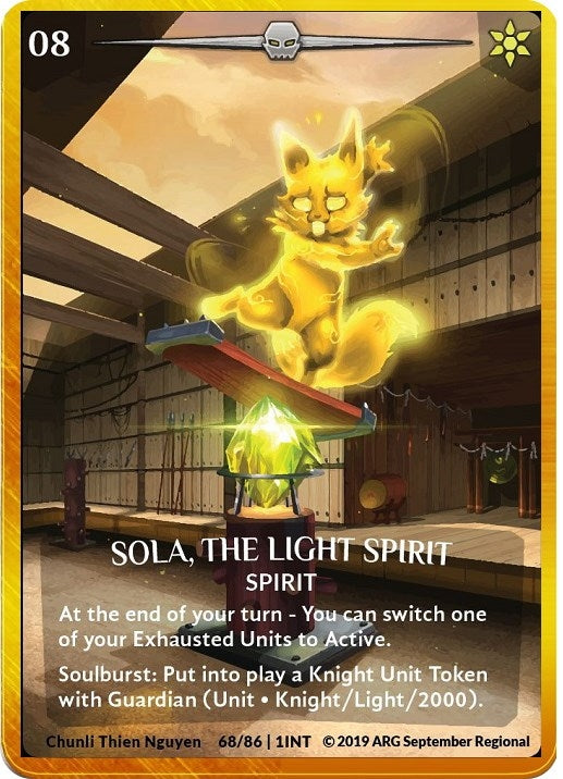 Image for Sola, the Light Spirit (Gold Metal) (ARG September 2019 Regional) (Argent Saga Promos) (68/86 | 1INT) - Argent Saga TCG