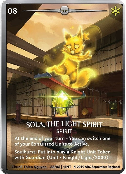 Image for Sola, the Light Spirit (Silver Metal) (ARG September 2019 Regional) (Argent Saga Promos) (68/86 | 1INT) - Argent Saga TCG