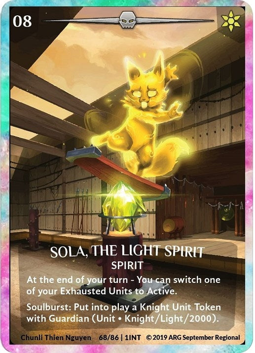 Image for Sola, the Light Spirit (Rainbow Metal) (ARG September 2019 Regional) (Argent Saga Promos) (68/86 | 1INT) - Argent Saga TCG