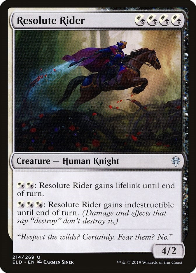 Image for Resolute Rider (Throne of Eldraine) (214) - Magic: The Gathering